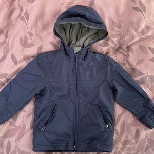 Gap kids extra small size 4/5 regular dark blue w/Velcro sleeves zip up front